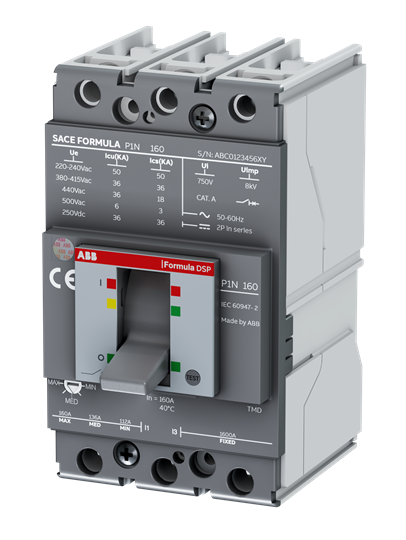 ABB P1C 160 TMD 63A 3POLE 25KA
